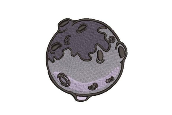 Mercury: Space-Themed Embroidery Design