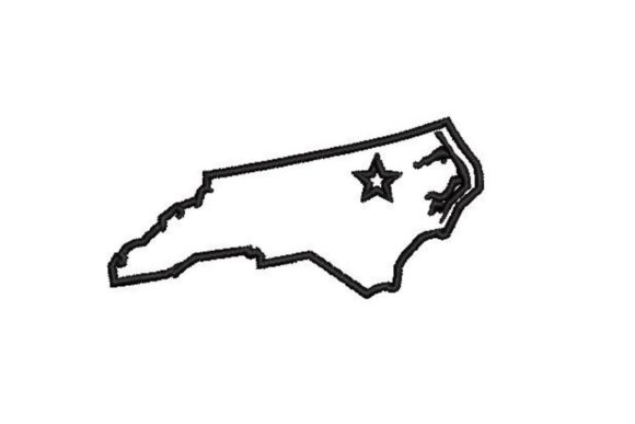 North Carolina Embroidery Design