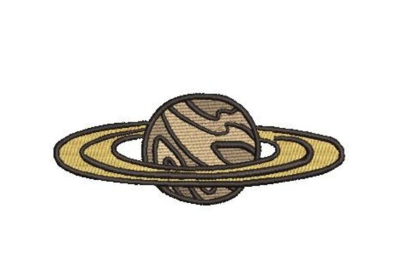 Saturn Embroidery Design